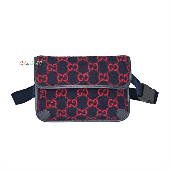 gg wool belt bag